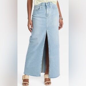 UNIVERSAL THREAD Jeans Maxi Skirt 16 NWT